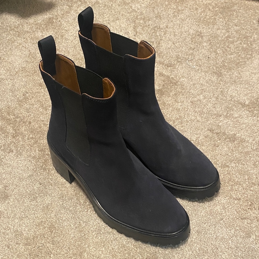 Margaux Navy Ankle Boots, worn once